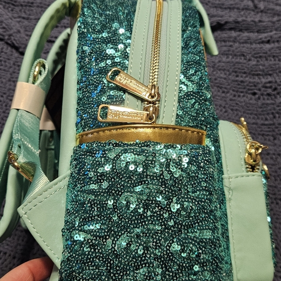 NWT Disney Loungefly Princess Jasmine sequin mini backpack - Picture 5 of 11
